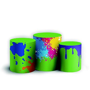 Trio Cilindro - Slime - Sublimado 3D + Elástico