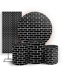 KIT Redondo Trio e Faixa - Tijolo - Sublimado 3D