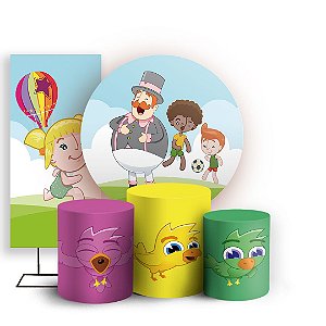 KIT Redondo Trio e Faixa - Mundo Bita - Sublimado 3D