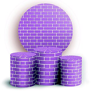 KIT Redondo e Trio - Tijolos - Sublimado 3D