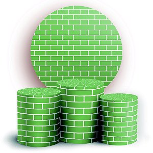 KIT Redondo e Trio - Tijolos - Sublimado 3D