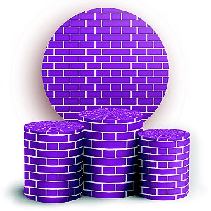 KIT Redondo e Trio - Tijolos - Sublimado 3D