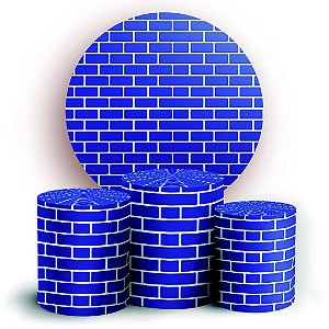 KIT Redondo e Trio - Tijolos - Sublimado 3D