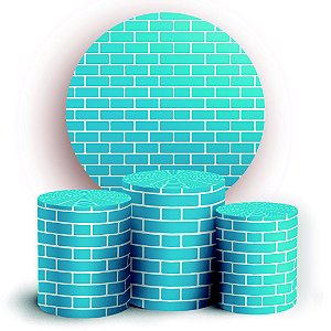 KIT Redondo e Trio - Tijolos - Sublimado 3D