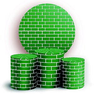 KIT Redondo e Trio - Tijolos - Sublimado 3D