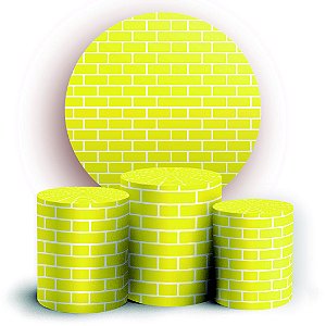 KIT Redondo e Trio - Tijolos - Sublimado 3D