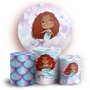 KIT Redondo e Trio - Sereia - Sublimado 3D