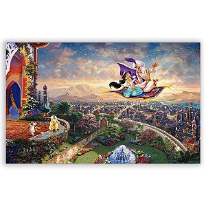 Painel Retangular - Aladdin Jasmine - Sublimado 3D
