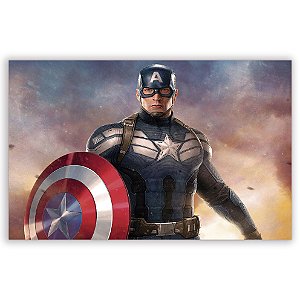 Painel Retangular - Capitão América - Sublimado 3D