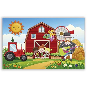 Painel Retangular - Mundo Bita - Sublimado 3D