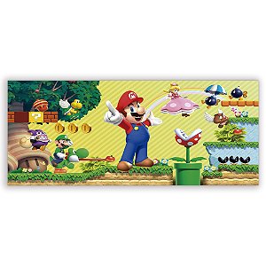 Painel Retangular - Super Mario - Sublimado 3D