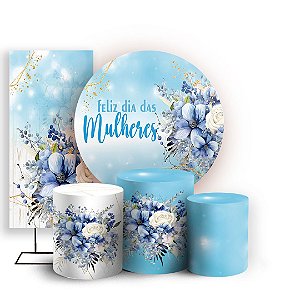 KIT Redondo Trio e Faixa - Dia das Mulheres - Sublimado 3D