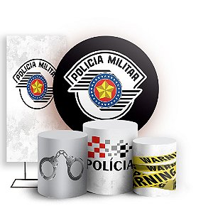 KIT Redondo Trio e Faixa - Policia Militar - Sublimado 3D