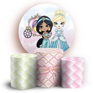 KIT Redondo e Trio - Princesas - Sublimado 3D