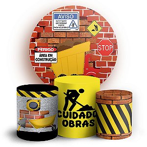 KIT Redondo e Trio - Construcao - Sublimado 3D