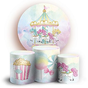 KIT Redondo e Trio - Carrosel - Sublimado 3D