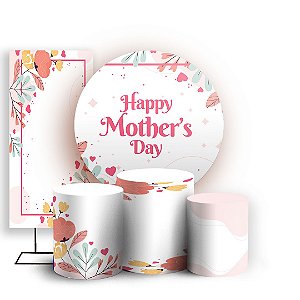 KIT Redondo Trio e Faixa - Mother's Day - Sublimado 3D