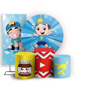 KIT Redondo Trio e Faixa - Luccas Neto - Sublimado 3D