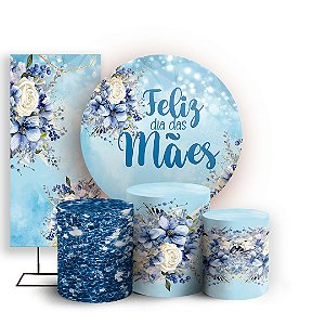 KIT Redondo Trio e Faixa - Dia das Maes - Sublimado 3D