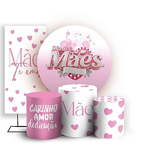 KIT Redondo Trio e Faixa - Dia das Maes - Sublimado 3D