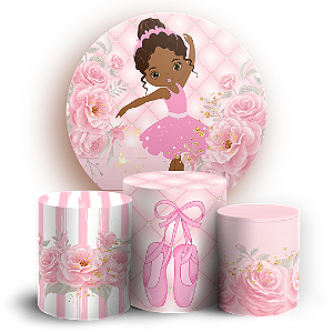 KIT Redondo e Trio - Bailarina - Sublimado 3D