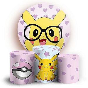 KIT Redondo e Trio - Pokemon - Sublimado 3D