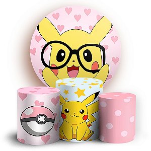 KIT Redondo e Trio - Pokemon - Sublimado 3D