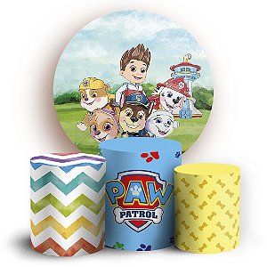 KIT Redondo e Trio - Patrulha Canina - Sublimado 3D