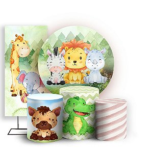 KIT Redondo Trio e Faixa - Safari - Sublimado 3D