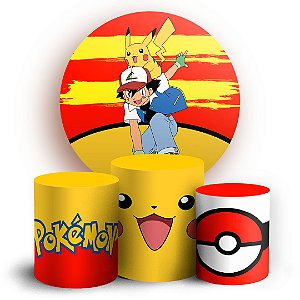 KIT Redondo e Trio - Pokemon - Sublimado 3D
