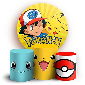 KIT Redondo e Trio - Pokemon - Sublimado 3D