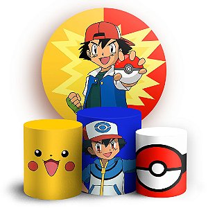 KIT Redondo e Trio - Pokemon - Sublimado 3D
