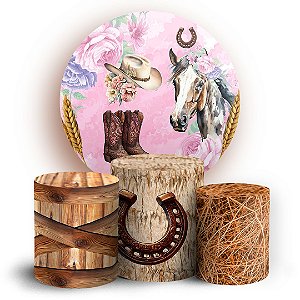 KIT Redondo e Trio - Cavalo - Sublimado 3D