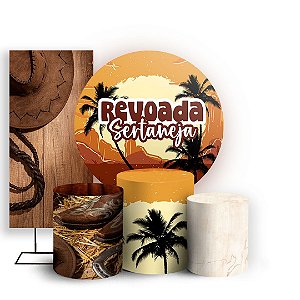 KIT Redondo Trio e Faixa - Revoada Sertaneja - Sublimado 3D