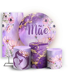 KIT Redondo Trio e Faixa - Dia Das Maes - Sublimado 3D