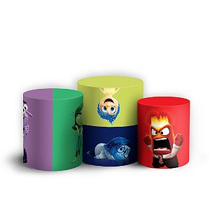 Trio Cilindro - Divertida Mente - Sublimado 3D + Elástico