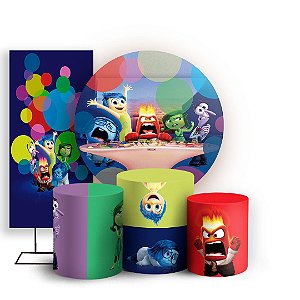 KIT Redondo Trio e Faixa - Divertida Mente - Sublimado 3D