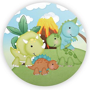 Painel Redondo - Dinossauro - Sublimado 3D