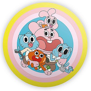 Painel Redondo - O Incrivel Mundo de Gumball - Sublimado 3D