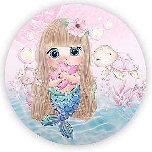 Painel Redondo - Fundo Do Mar - Sublimado 3D