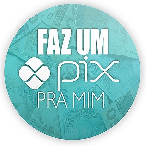 Painel Redondo - Faz O Pix - Sublimado 3D