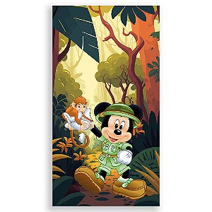 Faixa Lateral - Mickey Safari - Sublimado 3D