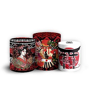Trio Cilindro - Japao - Sublimado 3D + Elástico