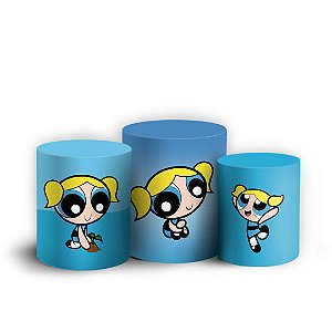 Trio Cilindro - As Meninas Super Poderosas Lindinha - Sublimado 3D + Elástico