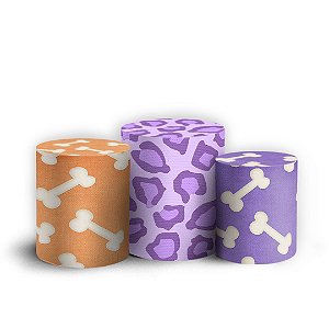 Trio Cilindro - Pedrita - Sublimado 3D + Elástico