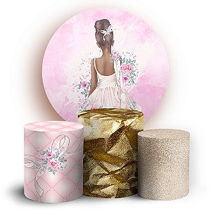 KIT Redondo e Trio - Bailarina - Sublimado 3D