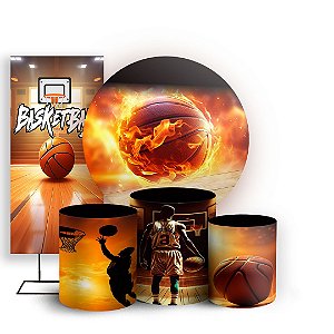 KIT Redondo Trio e Faixa - Basquete - Sublimado 3D