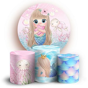 KIT Redondo e Trio - Fundo Do Mar - Sublimado 3D