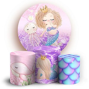 KIT Redondo e Trio - Fundo Do Mar - Sublimado 3D