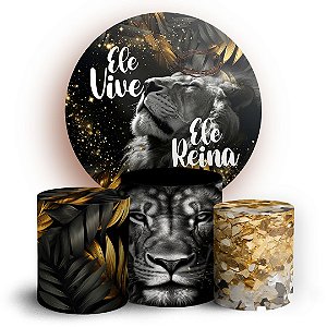 KIT Redondo e Trio - Jesus Leao De Juda - Sublimado 3D